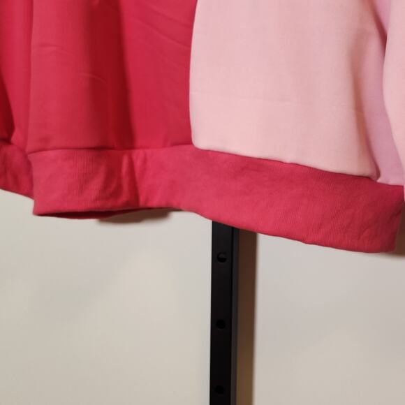 Sequin Cowgirl Boots Pink Sweatshirt, Size Large - Picture 6 of 9